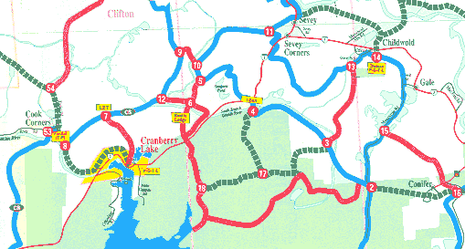 Adirondack New York Snowmobiling trails and maps within Adirondacks 6